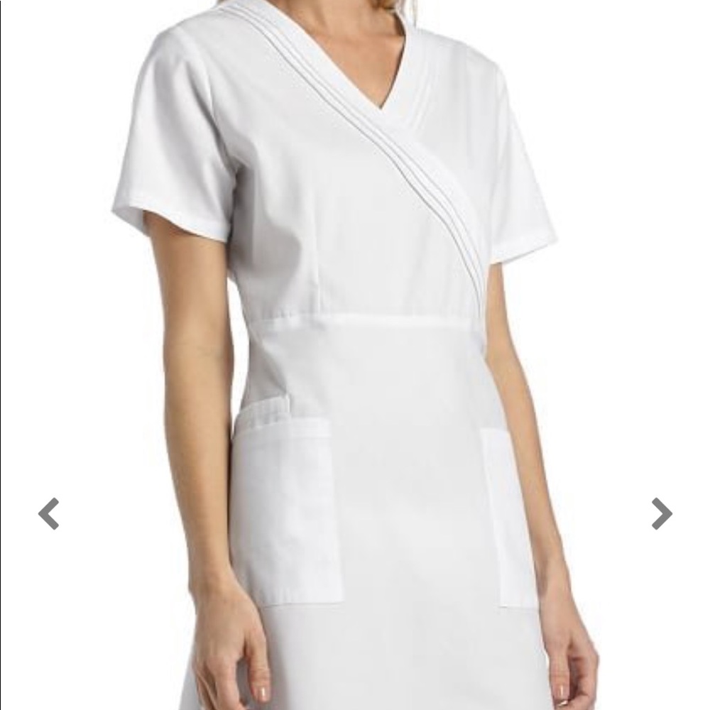 White nursing pinning dress from graduation